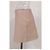 Falda lápiz mini Dsquared2 en cuero nude Castaño Carne - vista 9