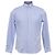 Camisa de manga larga de ajuste regular en algodón azul claro con estampado de cadena Louis Vuitton