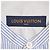 Camicia a maniche lunghe con stampa a righe Louis Vuitton in cotone azzurro Blu Blu chiaro - vista 4