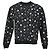 Schwarzer Baumwoll-Pullover mit Infinity Dots-Druck von Louis Vuitton x Yayoi Kusama
