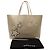 Borsa Tote Rochas in pelle beige - vista 8