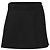 Falda A-line de lana negra con cintura garterada mini de Neil Barrett Negro