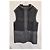 Kenzo K Patch Button Down Hooded Vest Jacket in Grey and Black Wool and Nylon - view 4