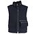Hermès Shearling-Weste aus marineblauem Nylon