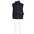 Hermès Shearling-Weste aus marineblauem Nylon - Ansicht 4