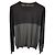 Zweifarbiger Rundhals-Pullover von Givenchy aus schwarzer und grauer Wolle Mehrfarben