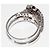 Autre Marque Diamantring mit rosa Saphir Pt900 - Ansicht 3