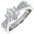 Autre Marque Pt900 Diamantring 0,55 ct Größe 12,5
