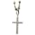 Autre Marque Laurie Rodkin Cross Pendant Heart Necklace SV/YG Silvery Metal  ref.1647074