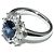 Autre Marque Anello in zaffiro Pt900 2,121 ct e diamante 1,37 ct - vista 3