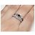 Autre Marque Herzring aus Pt900-Platin mit Saphir von 0,44 ct und Diamant von 0,85 ct, Größe 11 - Ansicht 6