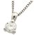 Autre Marque Collar de diamante de platino 0.5ct sin marca