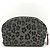 Fendi Canvas Leather Pouch Makeup Bag Brown