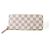 Cartera Clemence Damier Azur Larga de Louis Vuitton Blanco