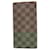 Louis Vuitton Damier Long Wallet N60017 Brown Cloth  ref.1656304