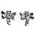 Autre Marque Orecchini in oro bianco K18WG con diamanti 0,22 ct