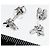 Autre Marque Orecchini in oro bianco K18WG con diamanti 0,22 ct - vista 3