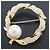 Autre Marque Spilla in perle e diamanti MIKIMOTO in oro giallo 18K 11,8mm D1,64ct D'oro - vista 8