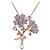 Autre Marque Collana in zaffiro rosa Au750