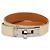 Hermès Pulsera de cuero Hermes Kelly Double Tour Blanco