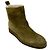 Stivaletti in suede foderati in shearling verde oliva Tamara Mellon