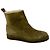 Stivaletti in suede foderati in shearling verde oliva Tamara Mellon - vista 2