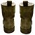 Stivaletti in suede foderati in shearling verde oliva Tamara Mellon - vista 6