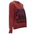 Chanel 2017 Gabrielle Velvet Print Roter Baumwollfleece Pullover Fr40 M - Ansicht 3