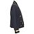 Balmain Navy Cotton Velvet Military Shawl Collar Double Breasted Jacket Eu52 - view 5
