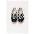 Timeless Mocasines espadrilles en tweed negro con estampado de pintura salpicada y logo CC de Chanel - vista 12