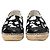 Timeless Mocasines espadrilles en tweed negro con estampado de pintura salpicada y logo CC de Chanel - vista 2