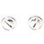 Pendientes Love Stud de Cartier en metal de oro blanco