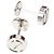 Pendientes Love Stud de Cartier en metal de oro blanco - vista 3