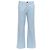 Louis Vuitton Flared Pants mit LV-Logo, hellblaue Stepptasche, EU42 M