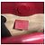 Borsa Mini Bamboo Nymphaea GUCCI rossa Rosso - vista 15