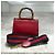 Borsa Mini Bamboo Nymphaea GUCCI rossa Rosso - vista 3