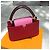 Capucines MM Louis Vuitton 2017 Rosa Roja Púrpura - vista 5