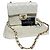 2004’ Vintage CHANEL Quilted Mini Square Flap Bag White Gold hardware