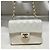 2004’ Vintage CHANEL Quilted Mini Square Flap Bag White Gold hardware - view 5