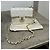 2004’ Vintage CHANEL Quilted Mini Square Flap Bag White Gold hardware - view 7