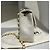 2004’ Vintage CHANEL Quilted Mini Square Flap Bag White Gold hardware - view 9