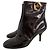 Botines Louis Vuitton Michelle en charol burdeos