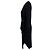 Vestido midi peplum a rayas en negro de viscosa de Jason Wu - vista 2