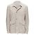 BRUNELLO CUCINELLI light grey genuine soft suede leather flap pocket jacket