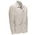 BRUNELLO CUCINELLI light grey genuine soft suede leather flap pocket jacket - view 4