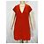 Hermès Strickkleid mit V-Ausschnitt aus orange Wolle Koralle - Ansicht 10