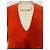 Hermès Strickkleid mit V-Ausschnitt aus orange Wolle Koralle - Ansicht 14