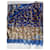 Autre Marque Foulard in seta Vakko blu  - vista 3
