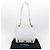 Borsa a spalla a catena CHANEL in pelle di vitello bianco oro CC Auth bs17674 D'oro - vista 12