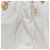 Borsa a spalla a catena CHANEL in pelle di vitello bianco oro CC Auth bs17674 D'oro - vista 20